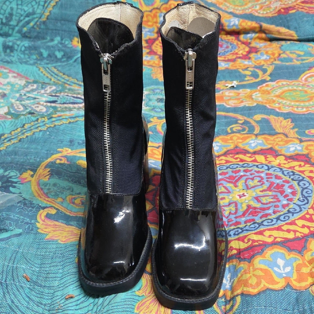 Black Lace Up Boots